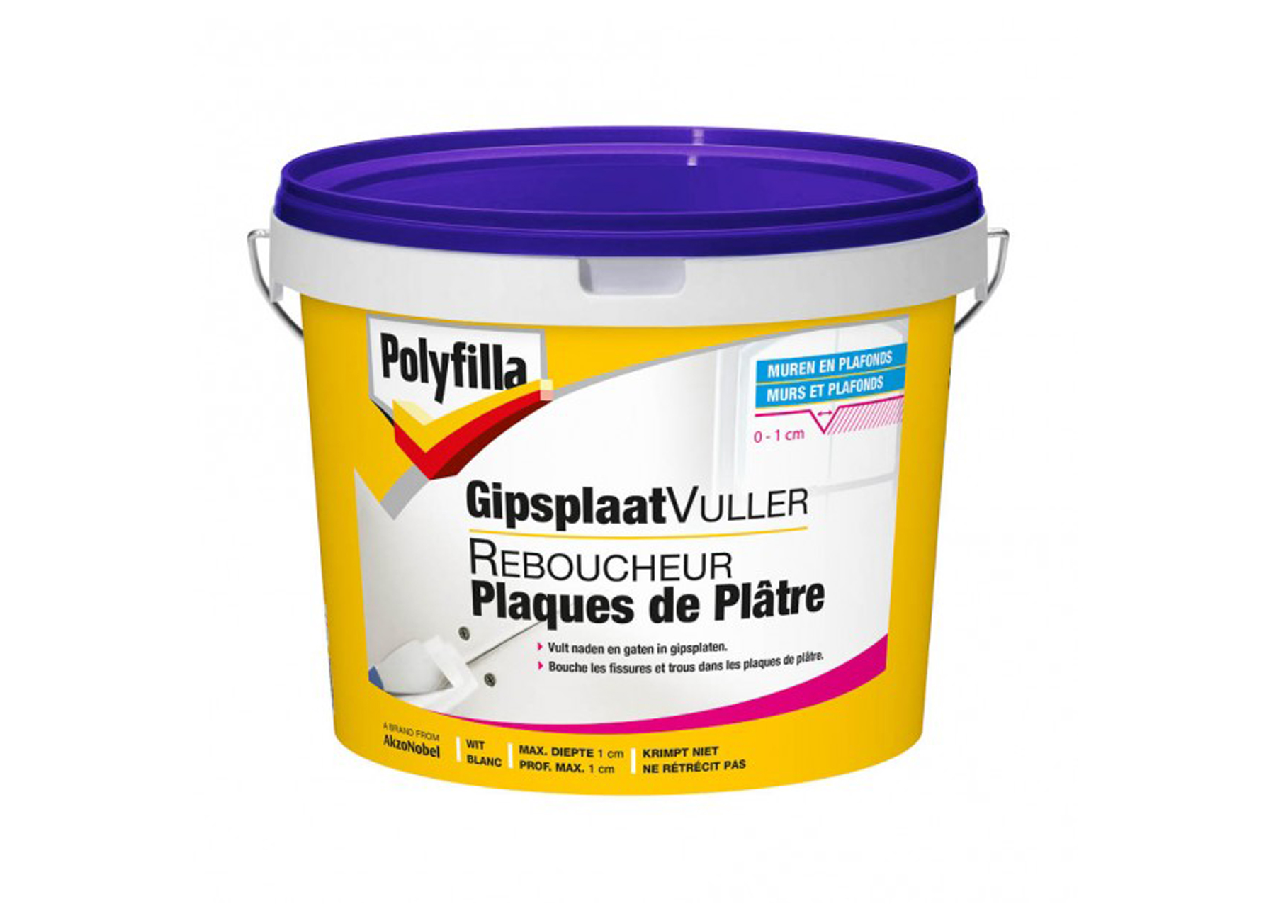 POLYFILLA REBOUCHEUR PLAQUES DE PLATRE (POUDRE) 5KG