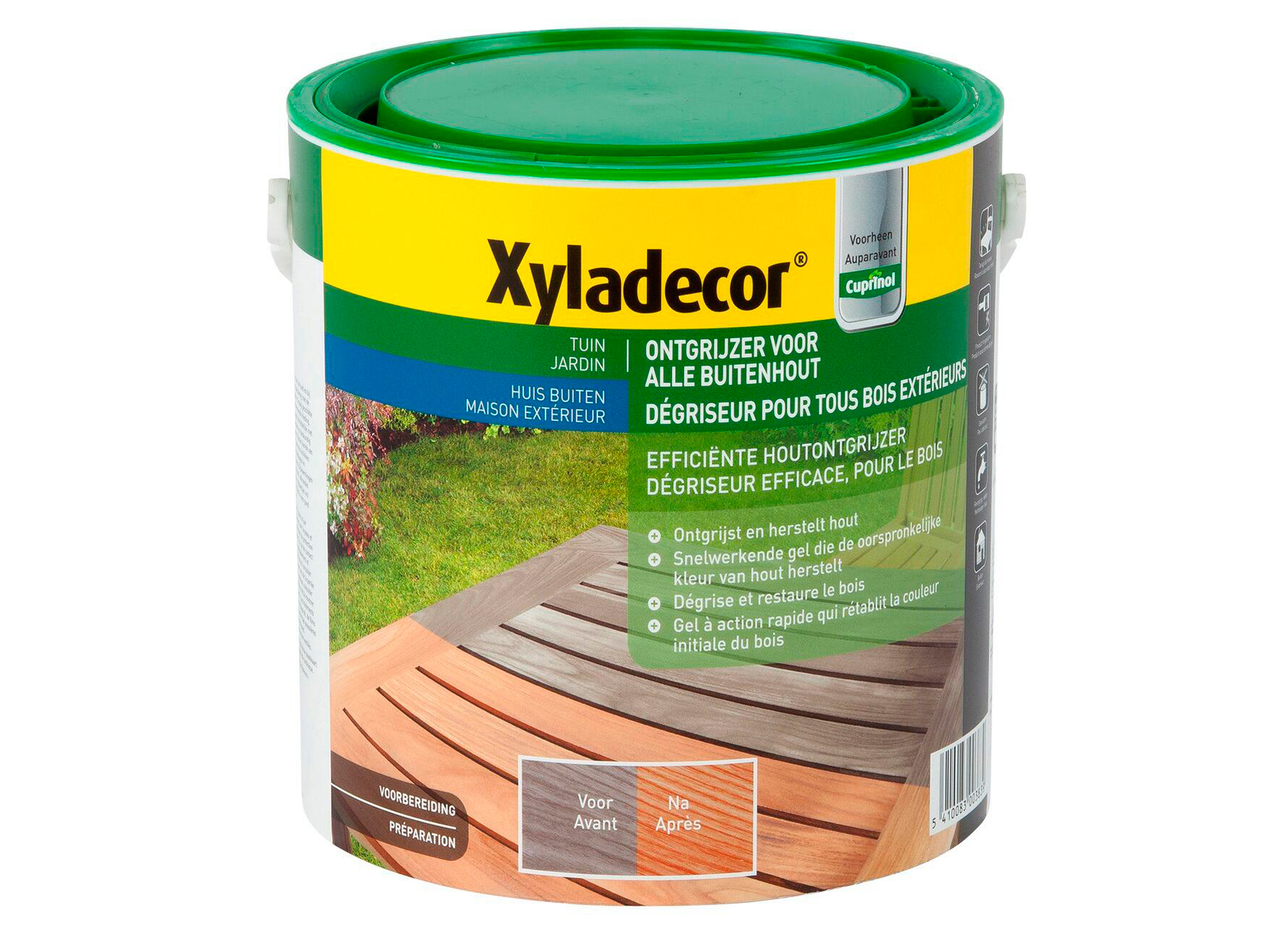 XYLADECOR DEGRISEUR POUR TOUS BOIS EXTERIEURS INCOLORE 2,5L