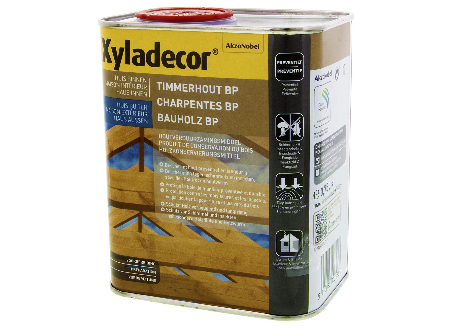 XYLADECOR TIMMERHOUT BP KLEURLOOS 0,75L