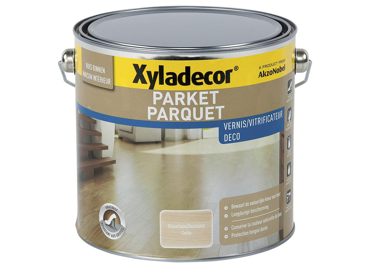 XYLADECOR PARKET VERNIS DECO SATIN KLEURLOOS 2.5L