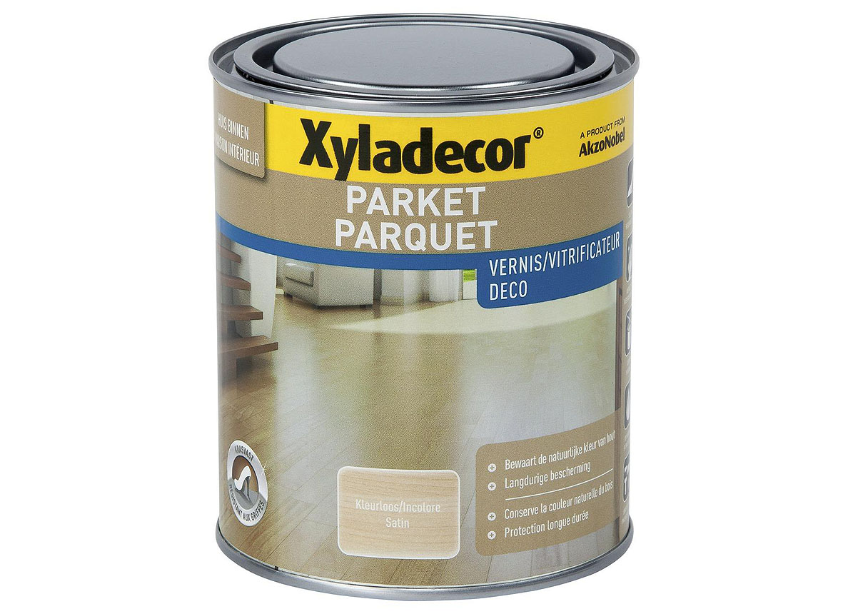  XYLADECOR PARKET VERNIS DECO SATIN KLEURLOOS 0.75L