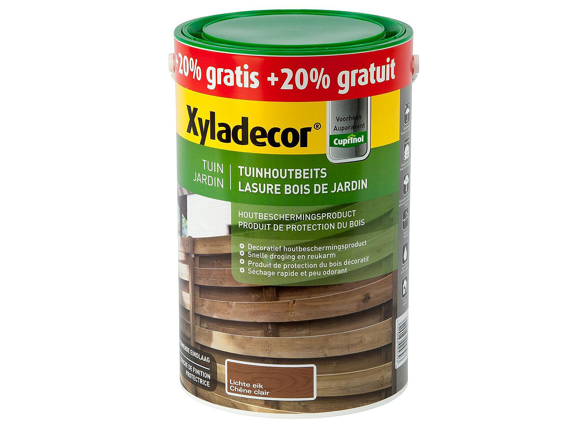 XYLADECOR LASURE BOIS DE JARDIN CHENE CLAIR 5+1L