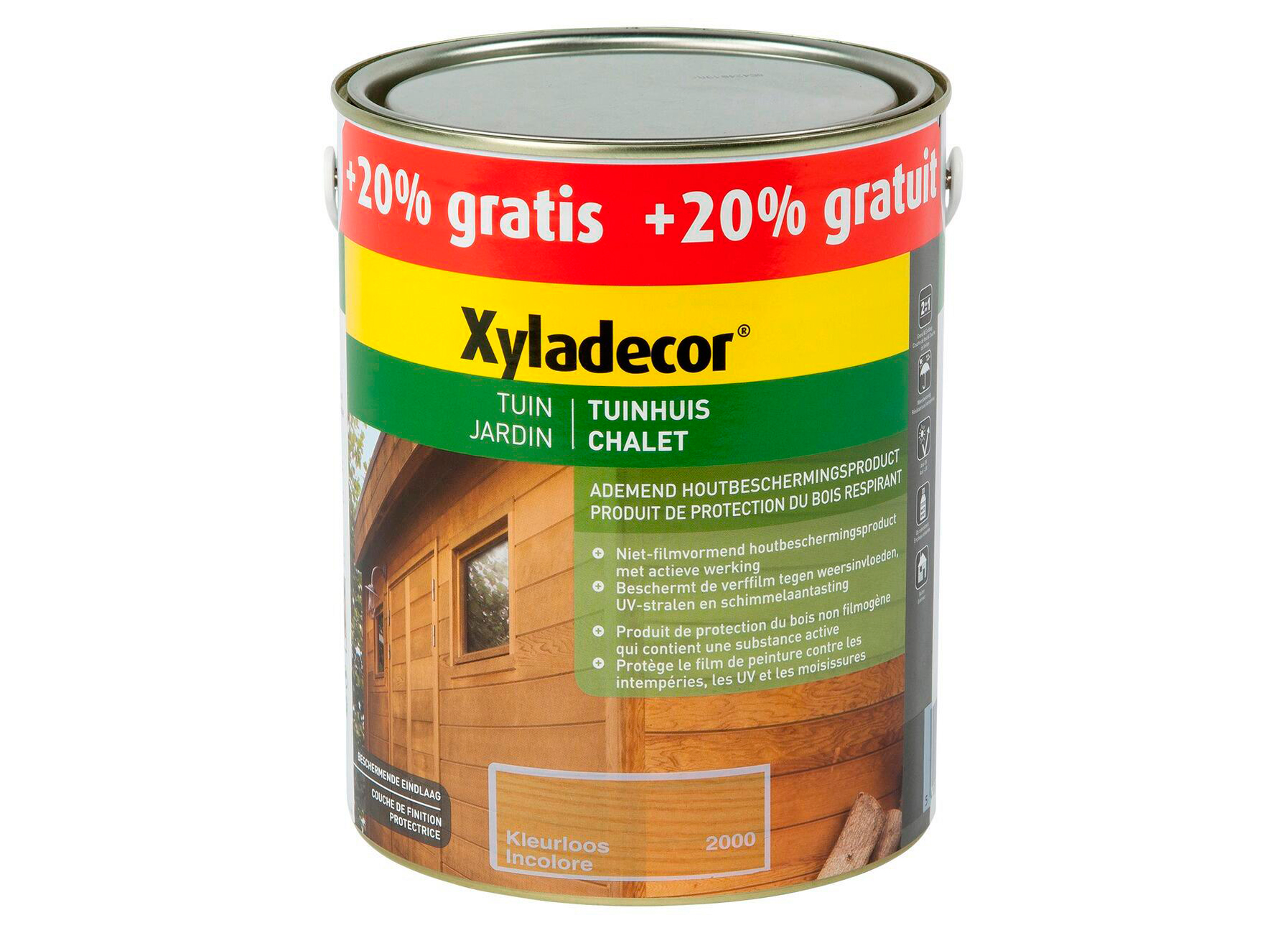 XYLADECOR TUINHUIS 2000-KLEURLOOS 2.5+0.5L