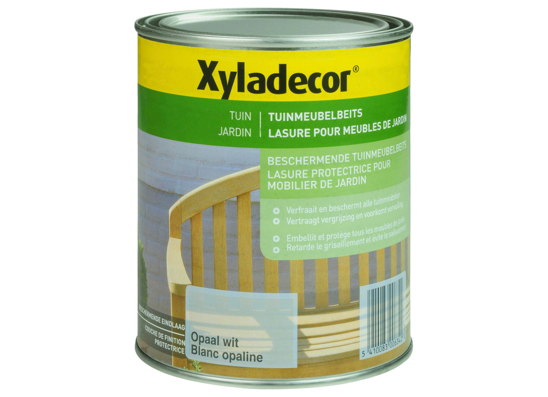 XYLADECOR LASURE POUR MEUBLES DE JARDIN BLANC OPALINE 1L