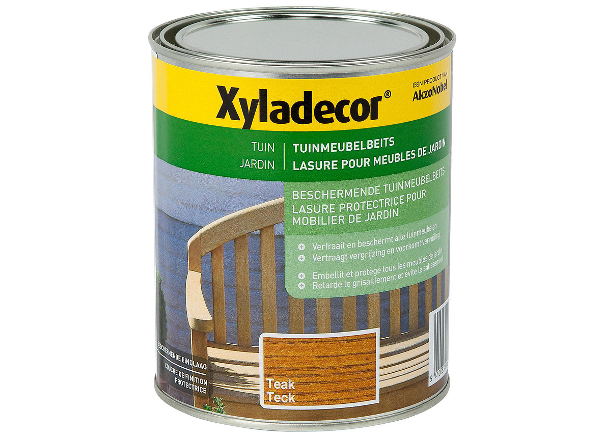 XYLADECOR LASURE POUR MEUBLES DE JARDIN TEAK 1L