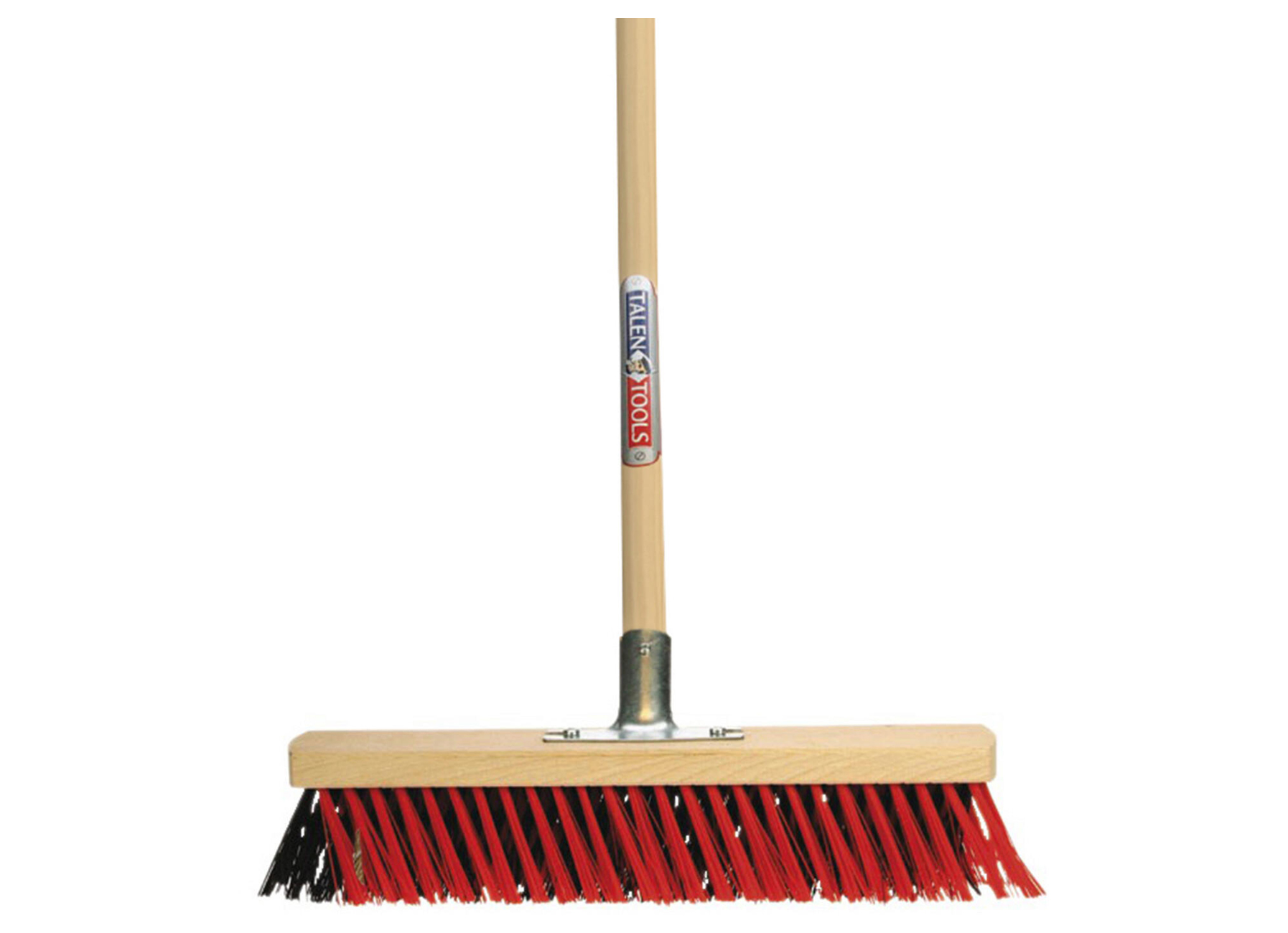 BALAI D''EXTERIEUR ROUGE/NOIR 40CM + MANCHE 160CM