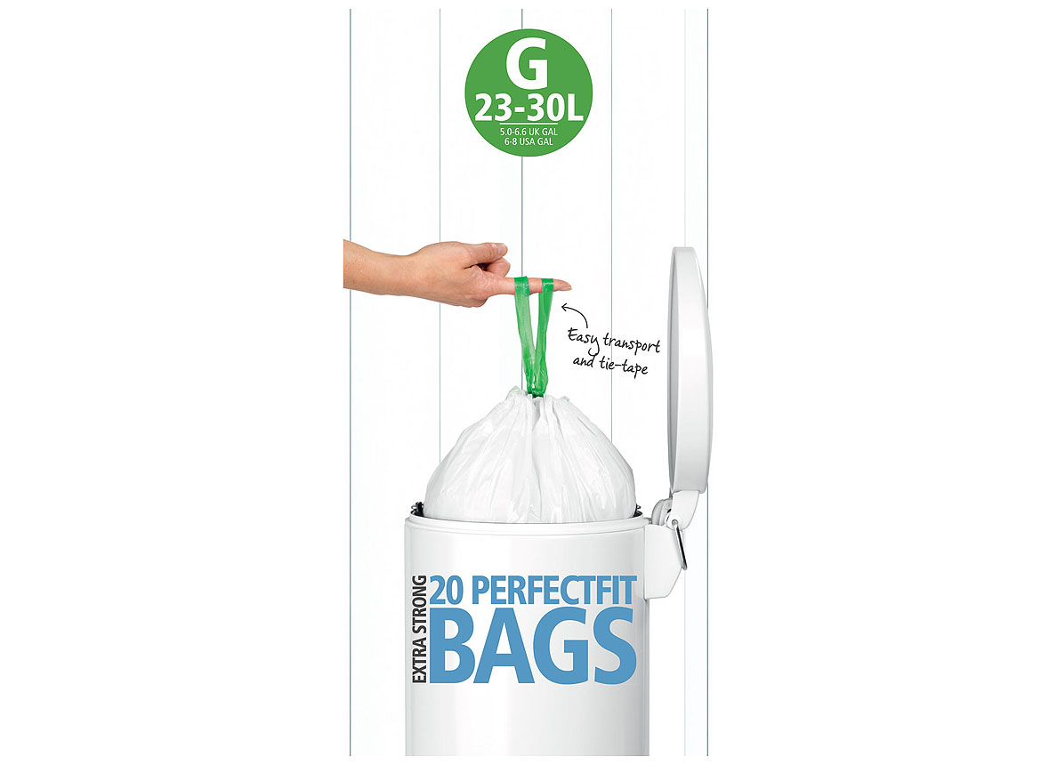 SACS POUBELLE PERFECTFIT 30L (CODE G) 20 PCS