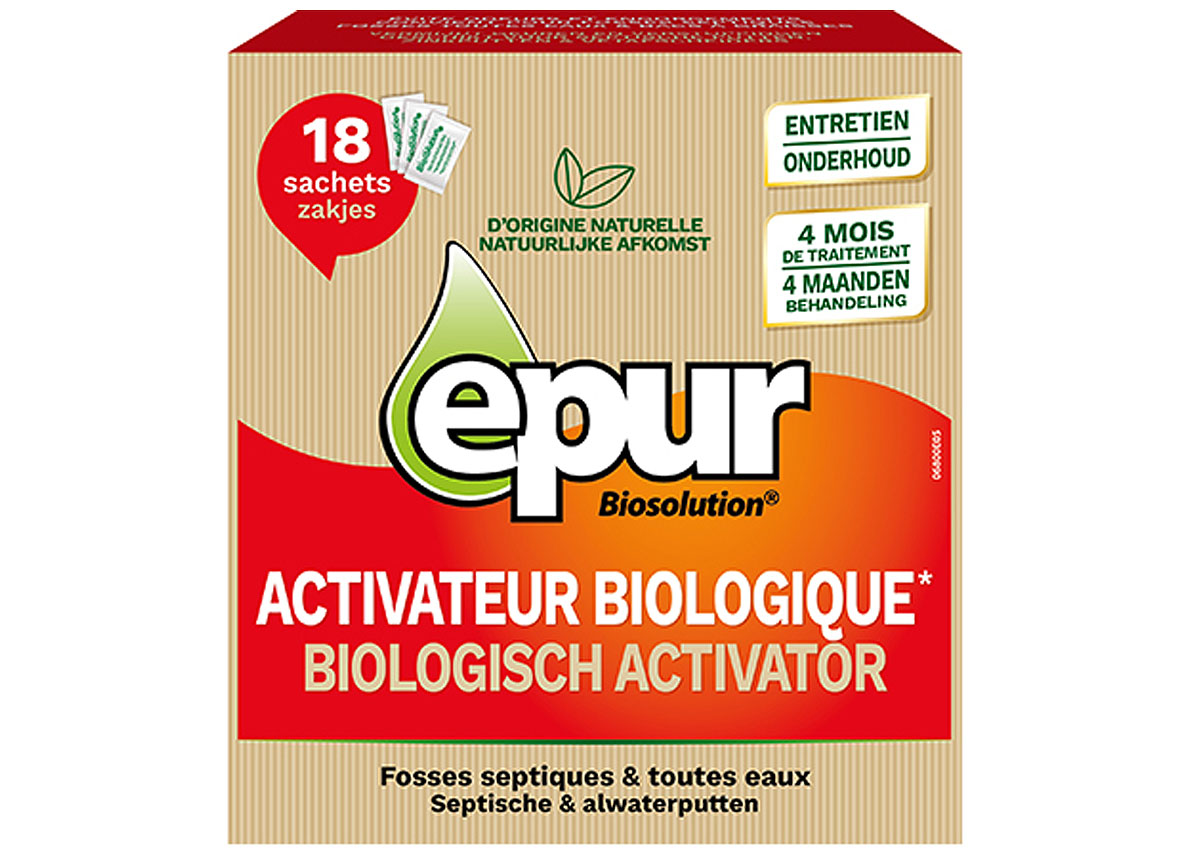 EPUR ACTIVATEUR FOSSE BIOLOGIQUE 4 MOIS 18 SACHETS