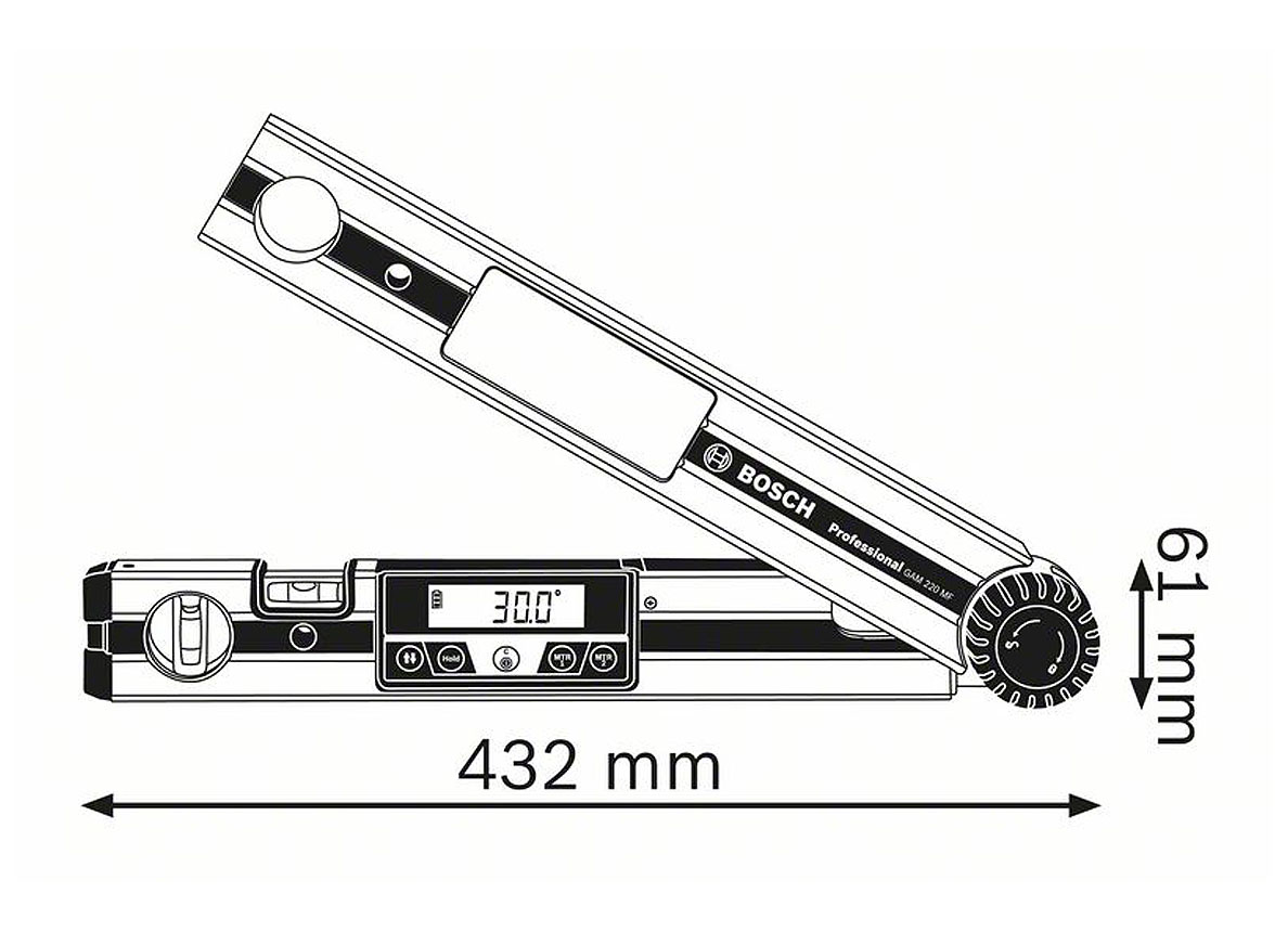 BOSCH GAM 220 MF MESUREUR D''ANGLE