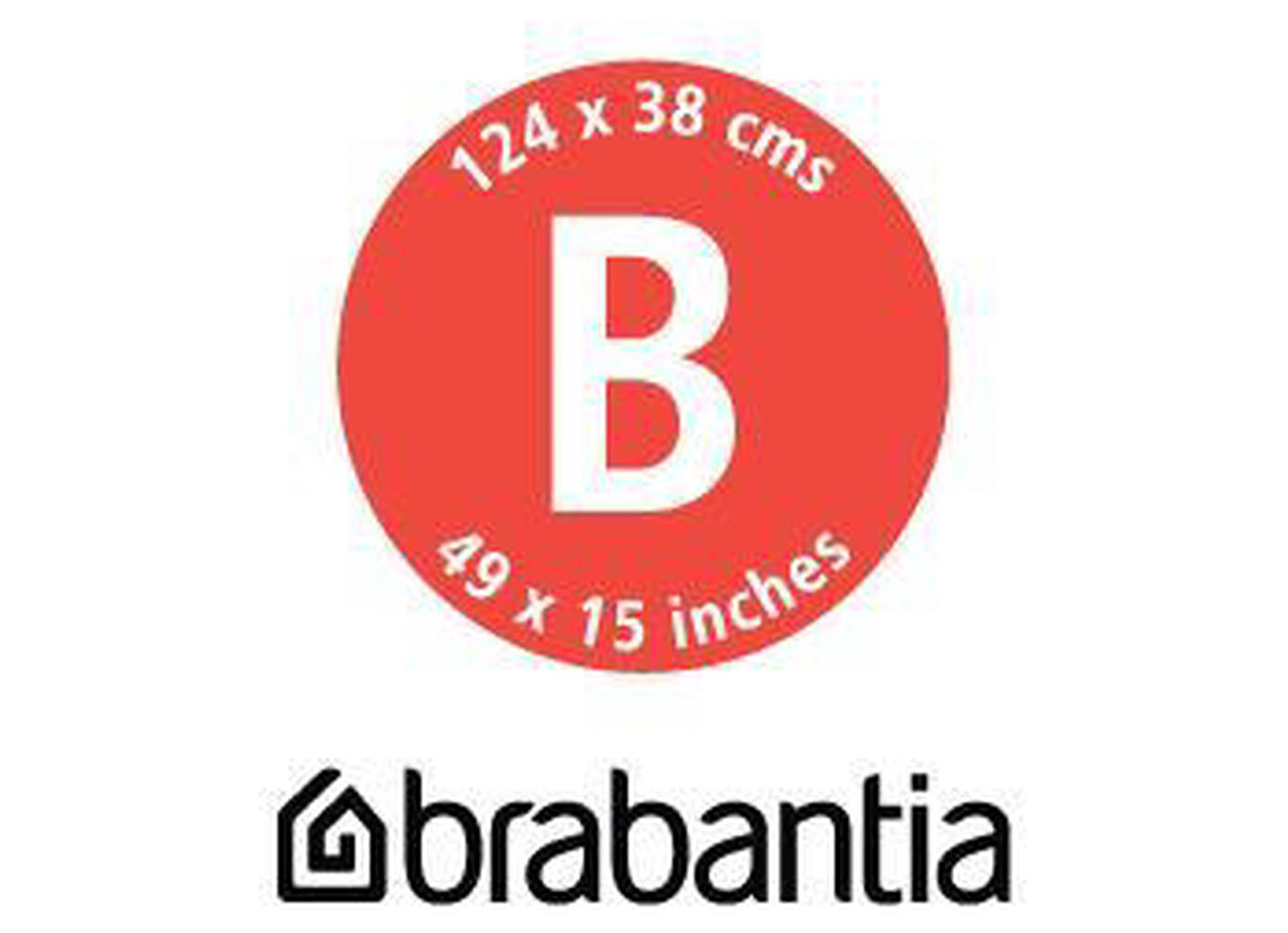 BRABANTIA STRIJKPLANKHOES B 124X38CM METALLIC BOVENLAAG