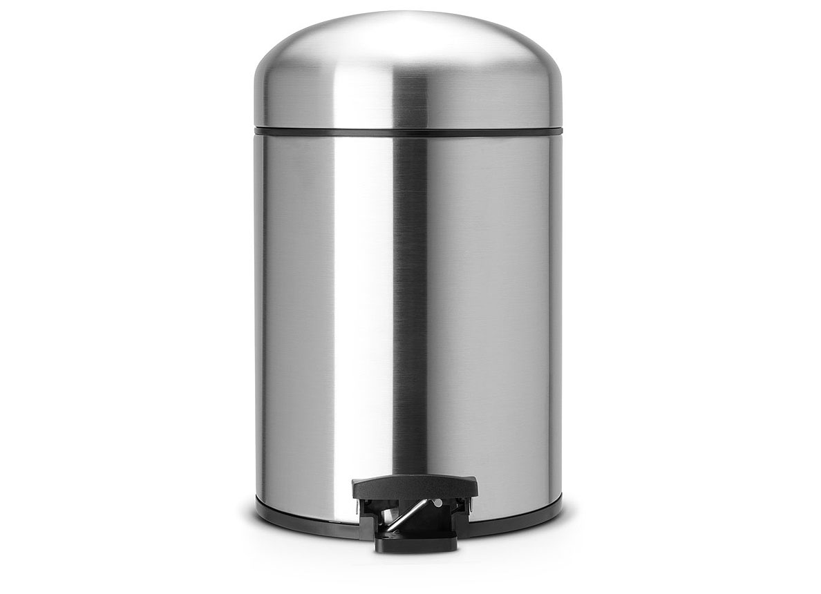 RETRO BIN CLASSIC 5L MATT STEEL