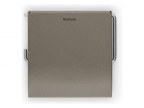BRABANTIA RENEW TOILETROLHOUDER MET KLEP PLATINUM