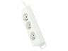 Stekkerdoos 3-voudig met penaarde, snoer 5 m, wit
