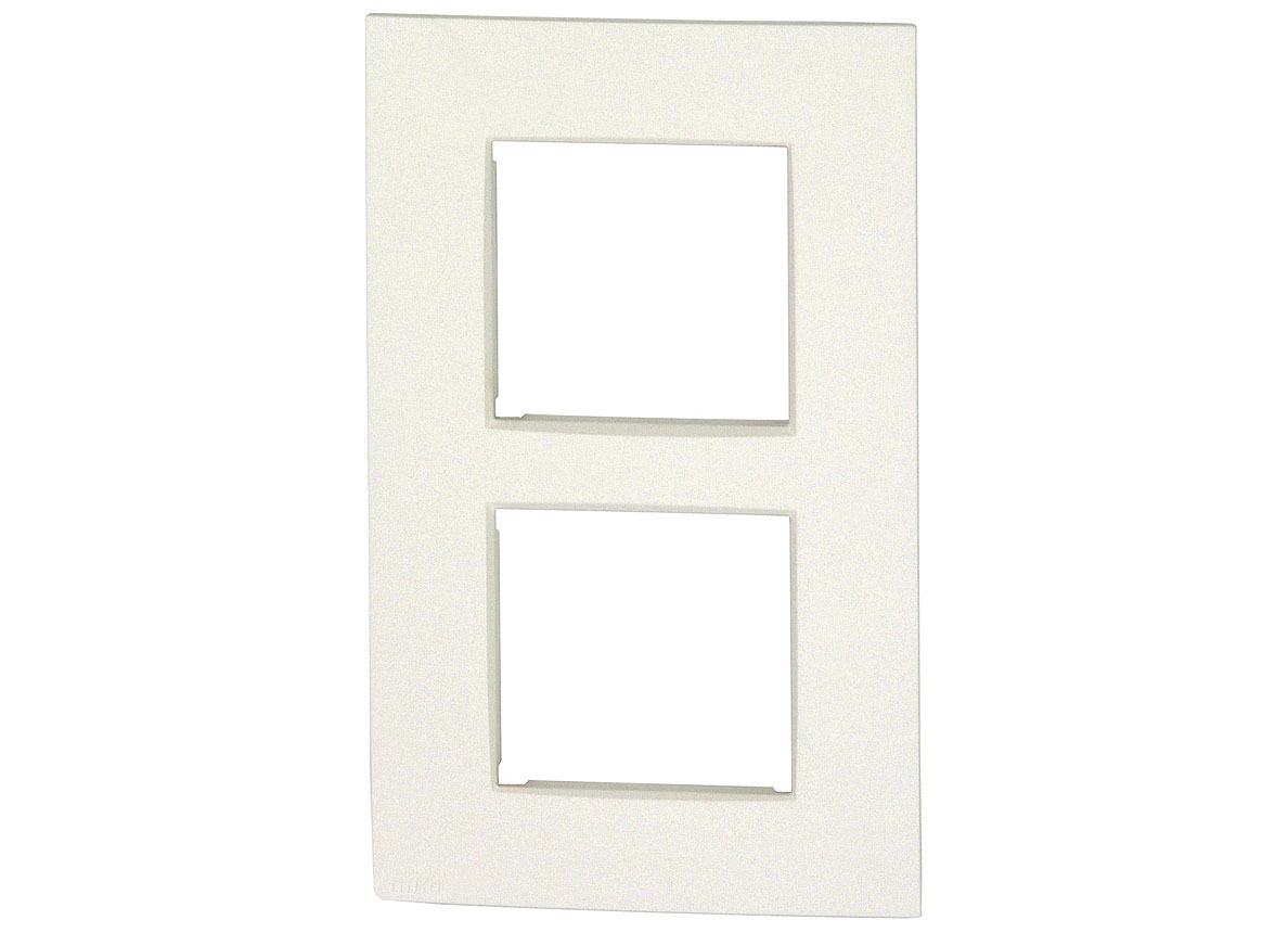 NIKO PLAQUE DE RECOUVREMENT DOUBLE VERTICALE INTENSE BLANC