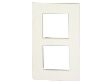 NIKO DUBBELE AFDEKPLAAT VERTICAAL INTENSE WHITE