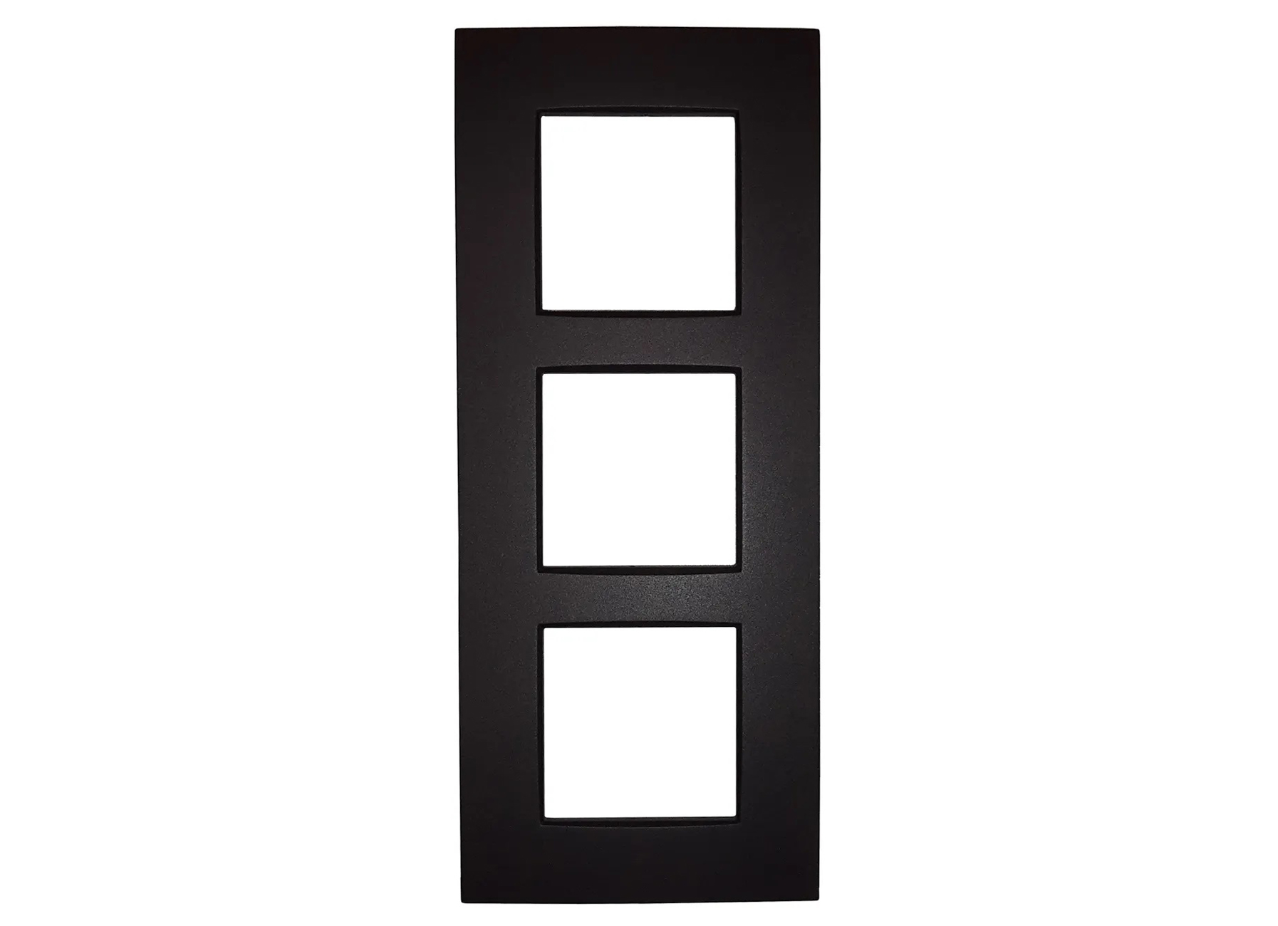 NIKO PLAQUE DE RECOUVREMENT TRIPLE VERTICAL INTENSE ANTHRACITE