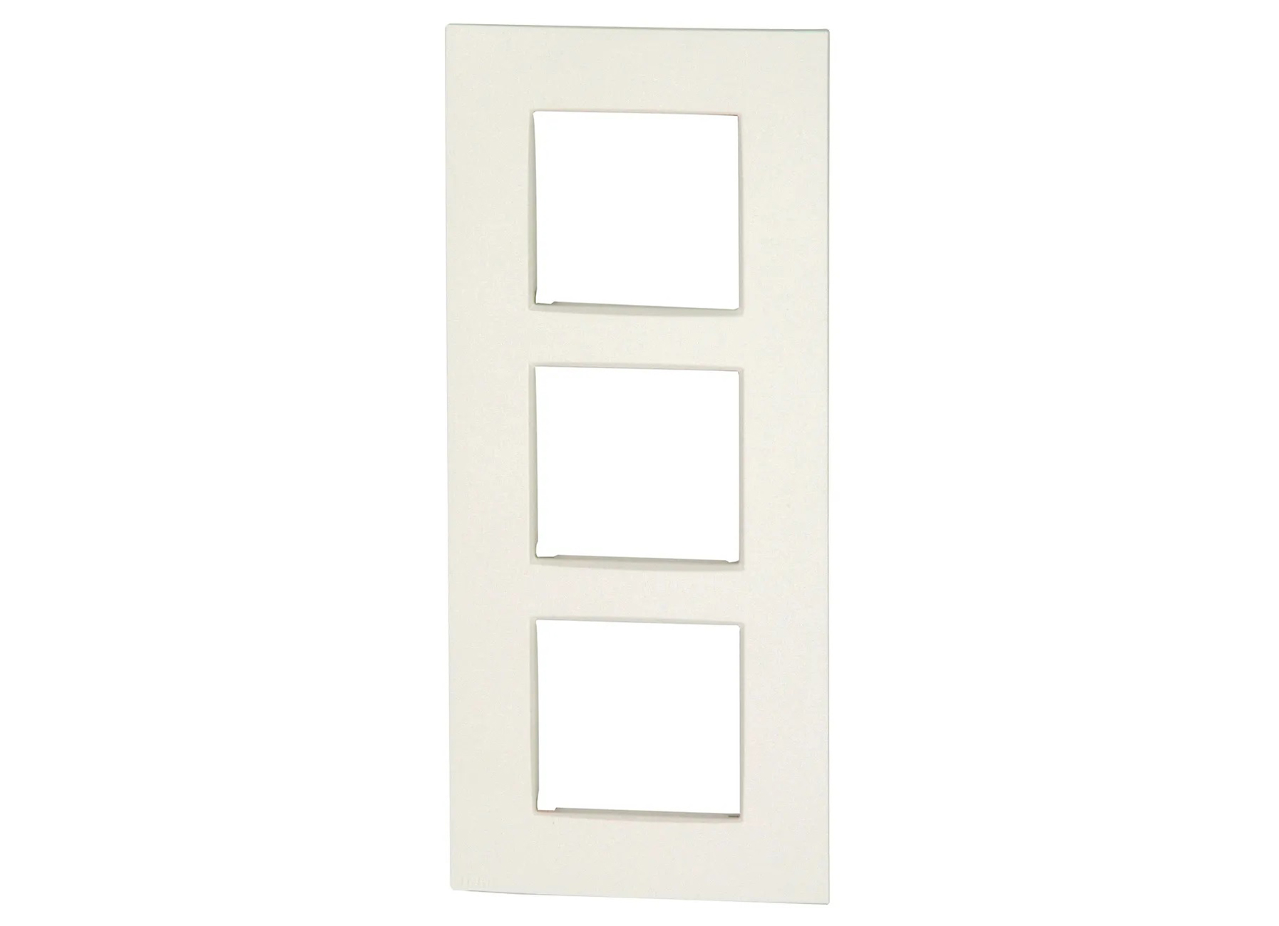 NIKO PLAQUE DE RECOUVREMENT TRIPLE VERTICAL INTENSE WHITE