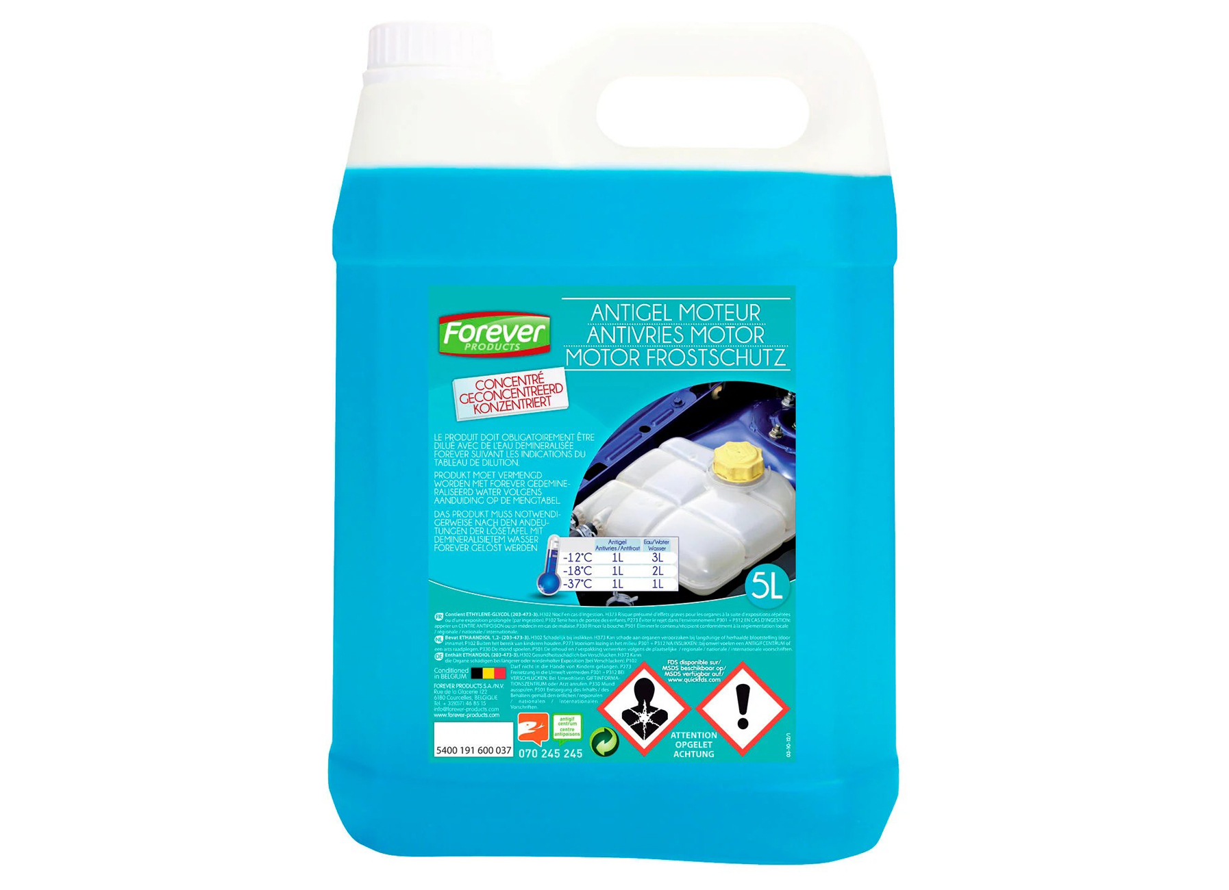 ANTIVRIES MOTOR GECONCENTREERD 5L