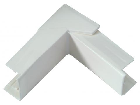 VARIABELE BINNEN/BUITEN HOEK VOOR DLP LIJST 32X12.5MM WIT