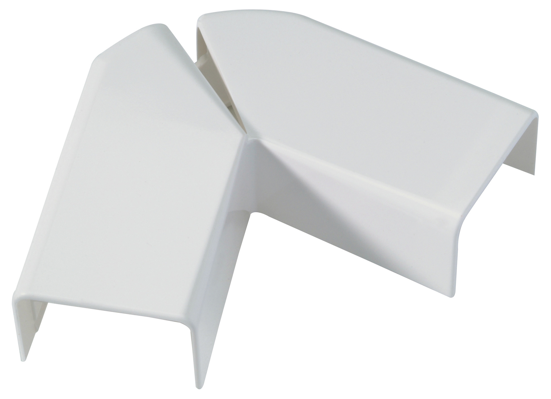 ANGLE PLAT POUR MOULURES DLP 32X12.5MM BLANC
