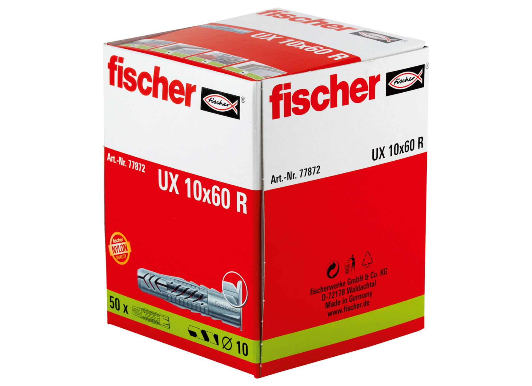 FISCHER UNIVERSEELPLUG UX 10 x 60 R (50)