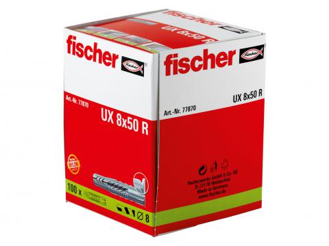 FISCHER UNIVERSEELPLUG UX 8 x 50 R (100)