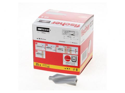 FISCHER GASBETONPLUG GB 8 (25 STK)