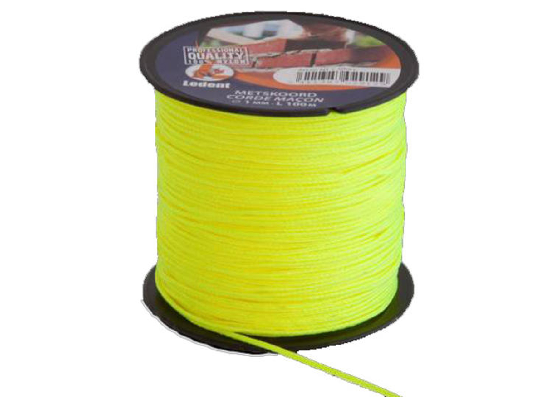 NYLON TRESSEE Ø2MM L=50M FLUO JAUNE