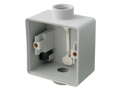 NIKO HYDRO BOITIER SIMPLE EN SAILLIE 1+1 ENTREES M20 GRIS