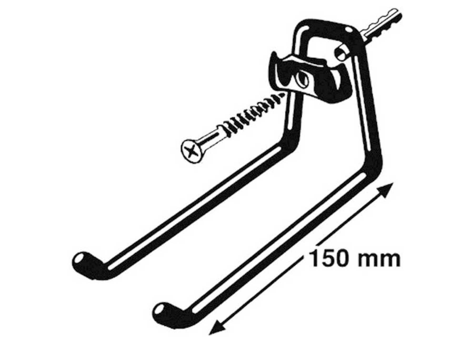 FISCHER CROCHET LONG LH 150MM