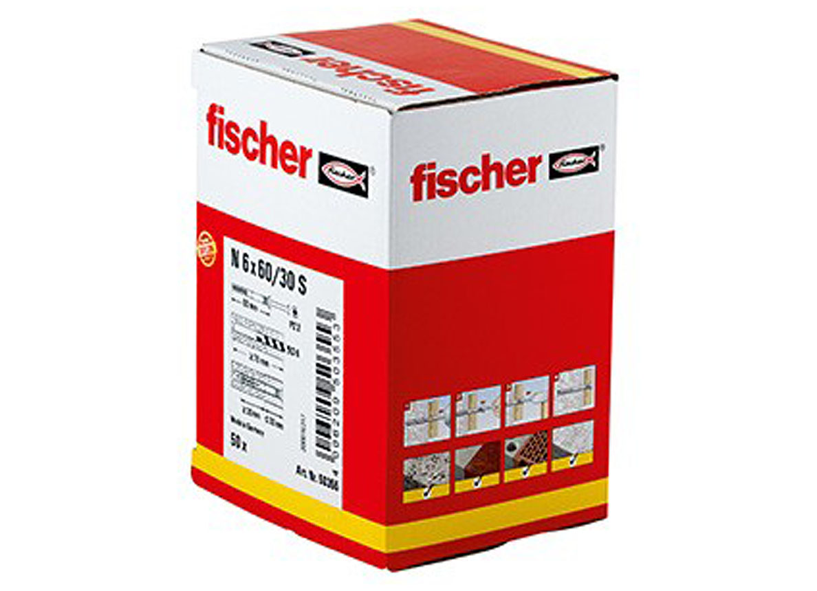 FISCHER SLAGPLUG N 6 x 60/30 S (50)