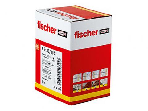 FISCHER CHEVILLE A FRAPPER N 6 x 60/30 S (50)