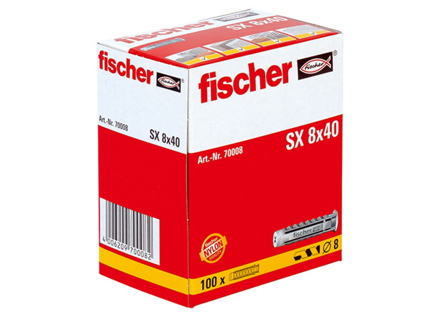 FISCHER EXPANSIEPLUG SX 8 x 40 (100)