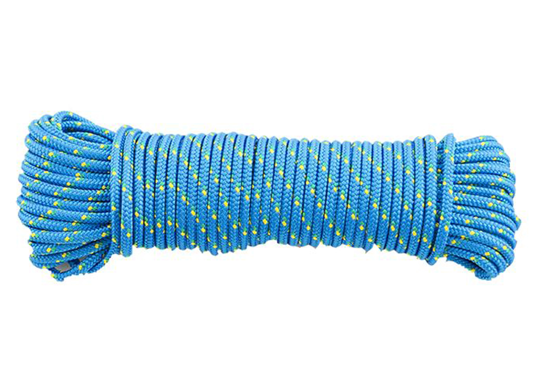 POLYPROPYLENE TRESSE Ø5MM L=20M BLEU/JAUNE/VERT