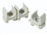 Veerklem voor buis Ø16 mm, grijs, PVC-box (50 stuks)