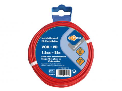 CABLE VOB 1.5MM2 ROUGE 25M