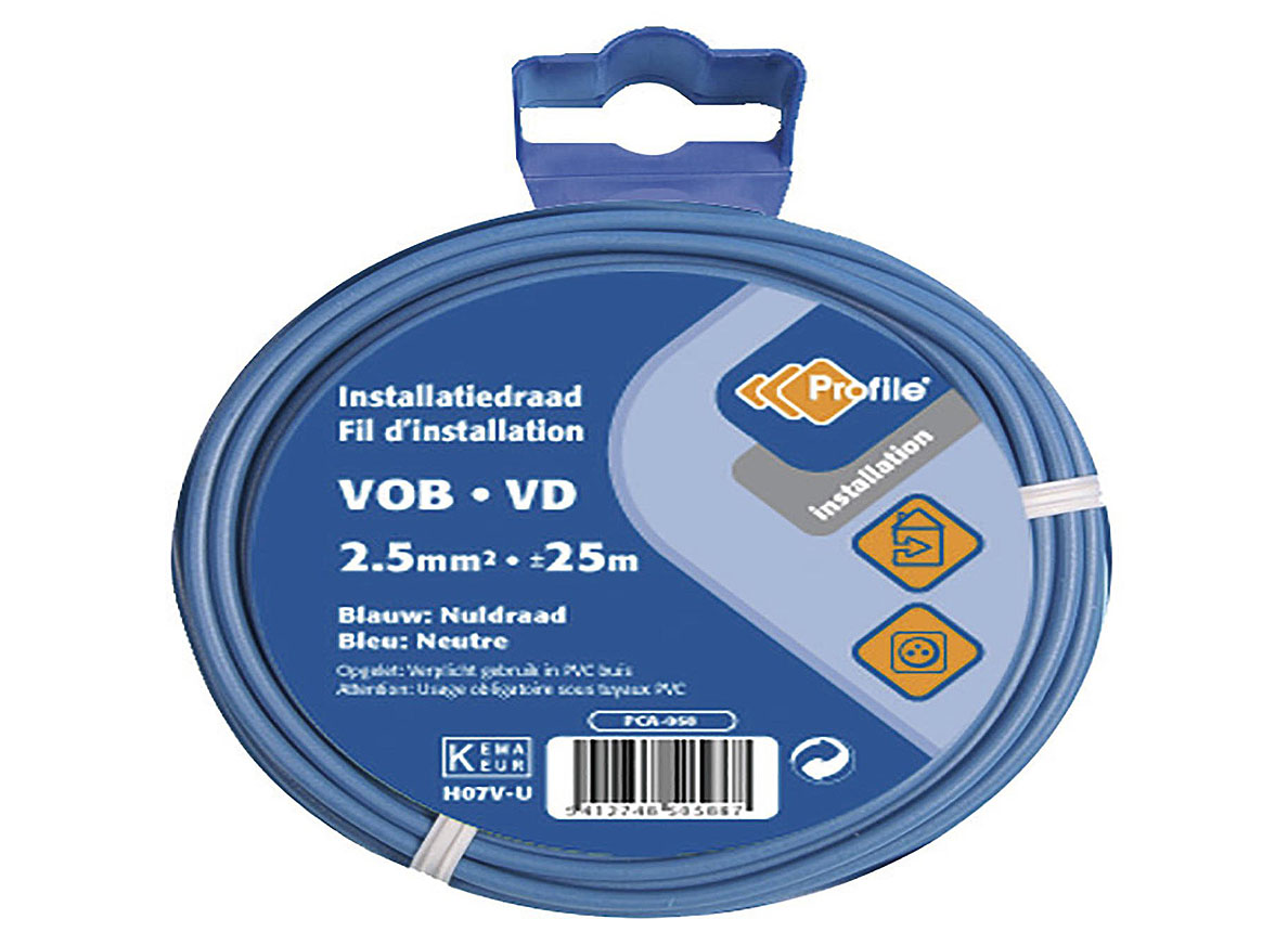 CABLE VOB 2.5MM2 BLEU 25M