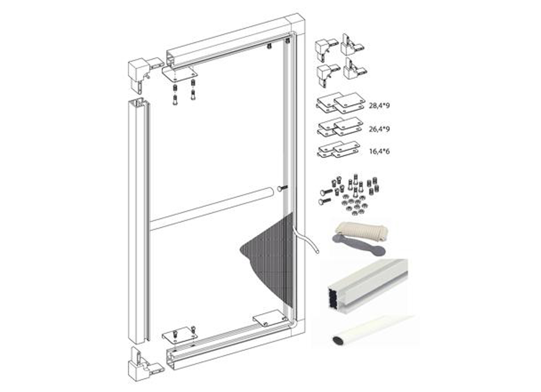 VOORZETHORSET EASYKIT 1717 BRUIN 120X150CM