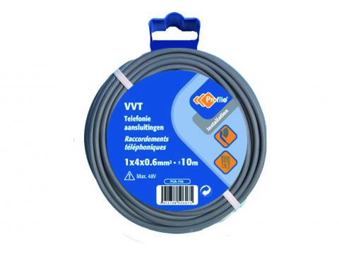 CABLE VVT TELEPHONE 1X4X0.6 25M