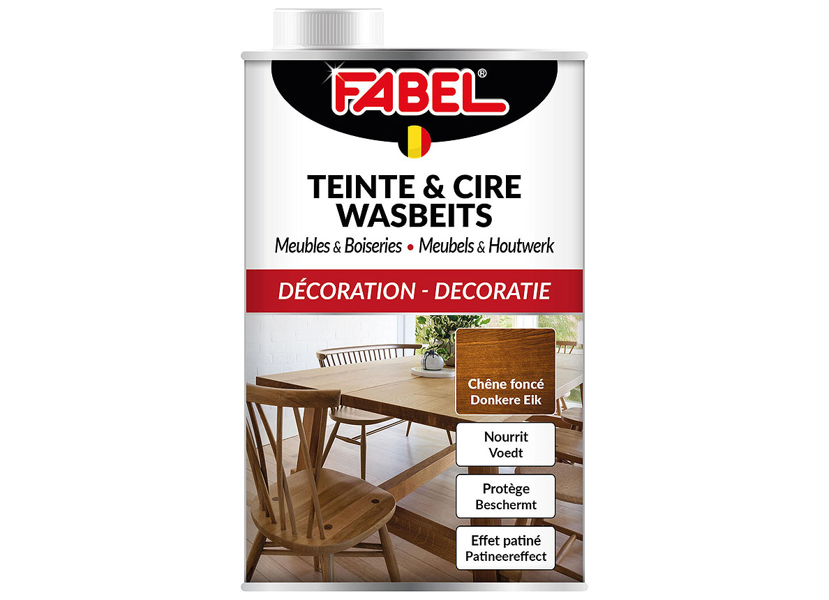 TEINTE ET CIRE 500ML CHENE FONCE