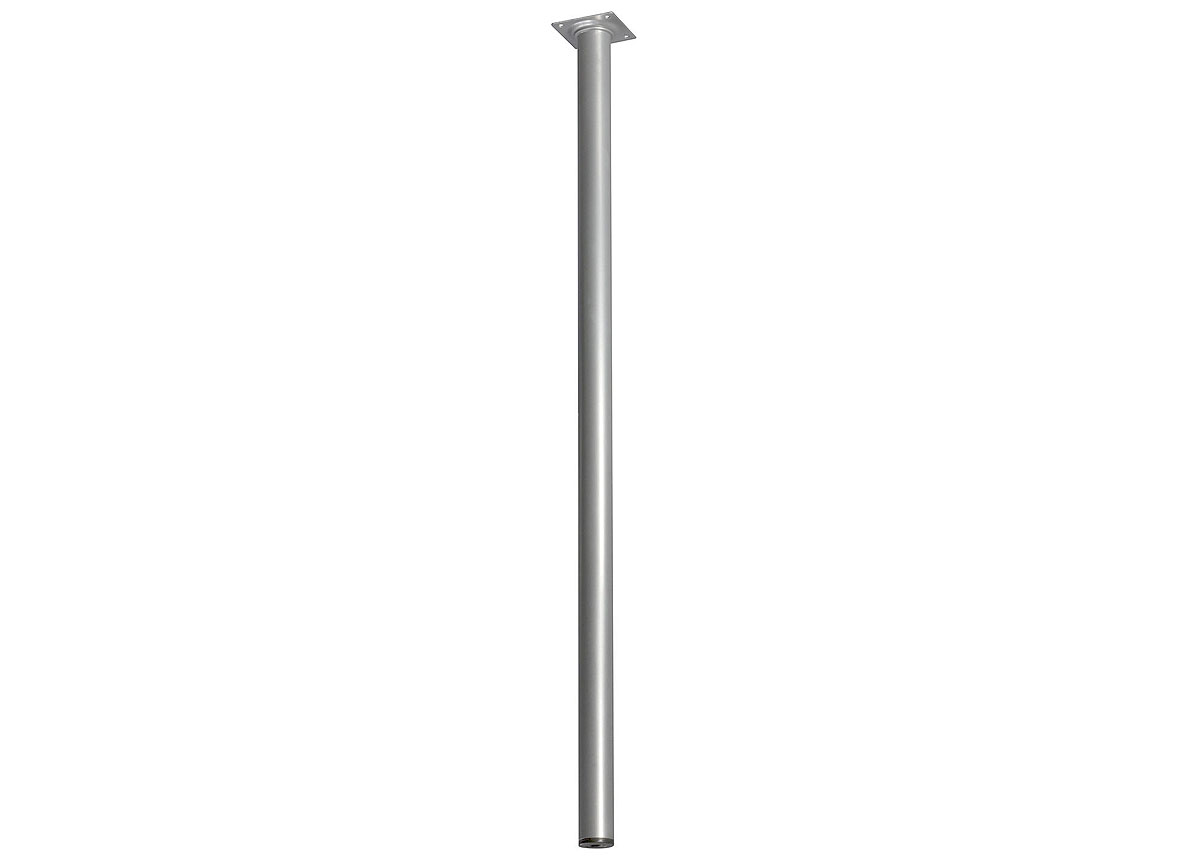 PIED DE MEUBLE ROND ASPECT ALU