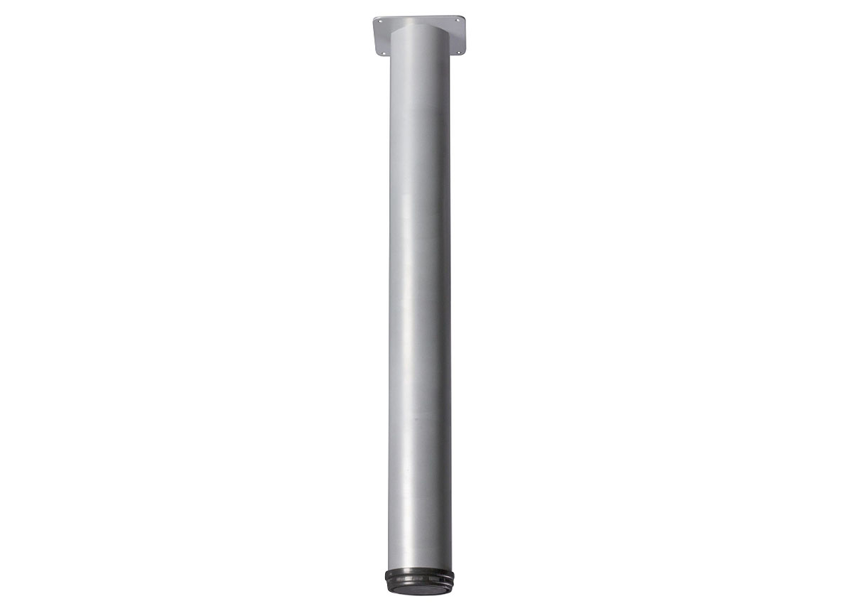 PIED DE MEUBLE ROND ASPECT ALU