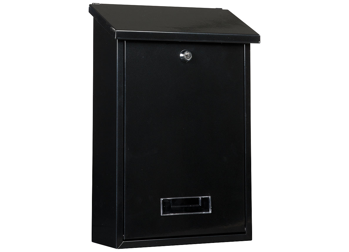 BOITE AUX LETTRES DUBLIN RECTANGULAIRE GRAND MODELE NOIR