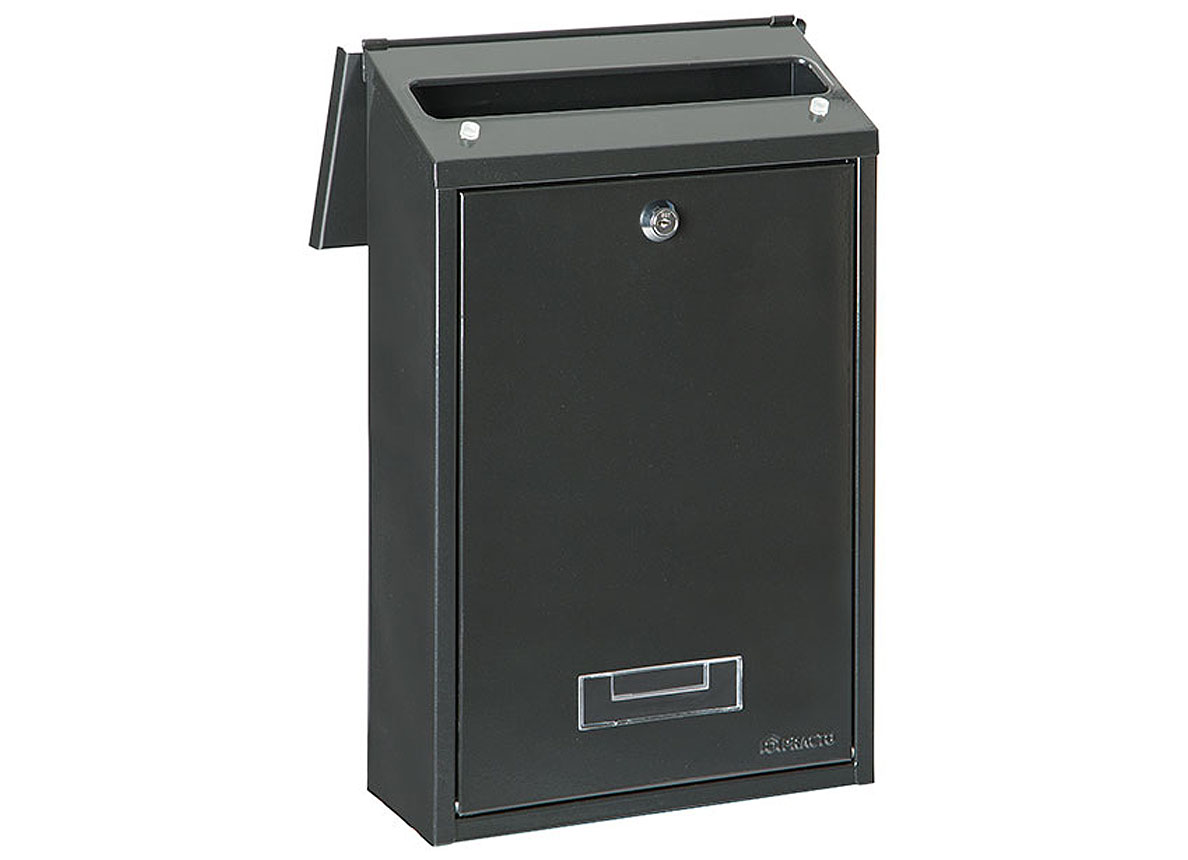 BOITE AUX LETTRES DUBLIN RECTANGULAIRE GRAND MODELE NOIR