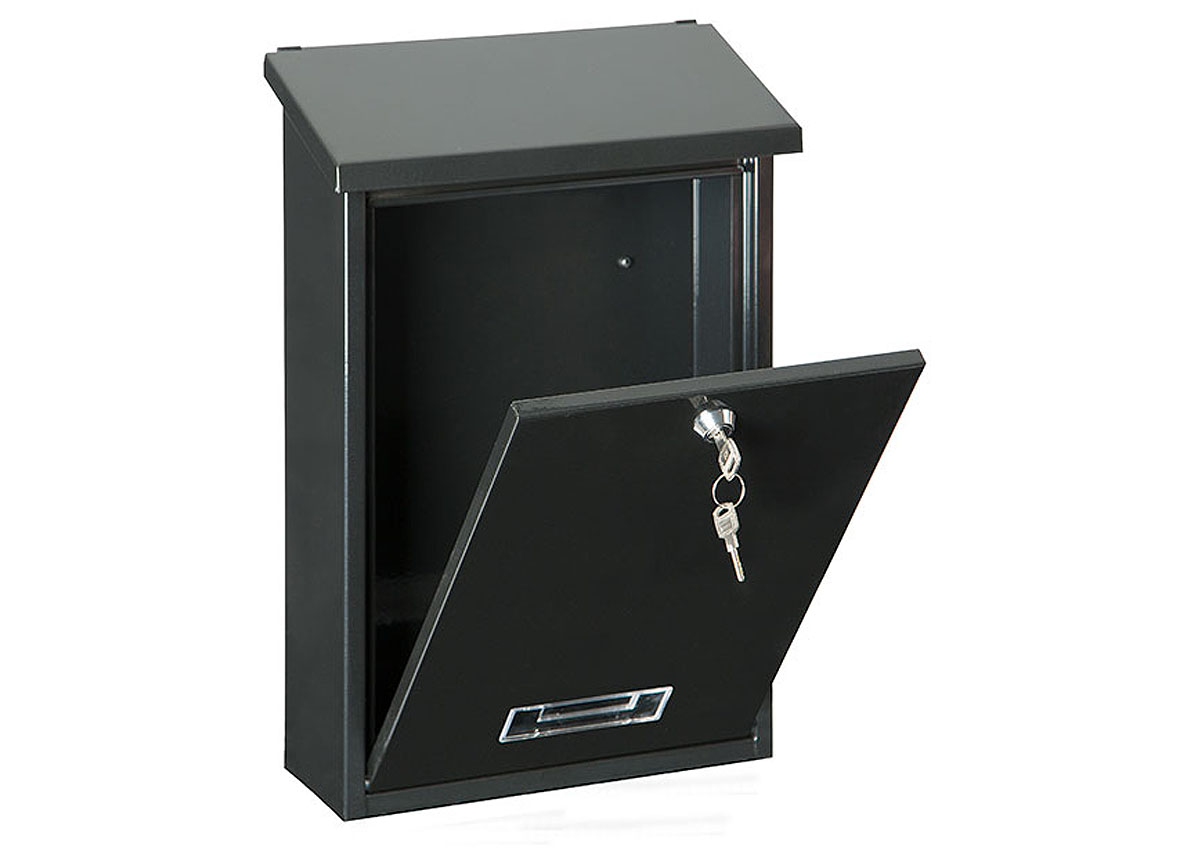 BOITE AUX LETTRES DUBLIN RECTANGULAIRE GRAND MODELE NOIR