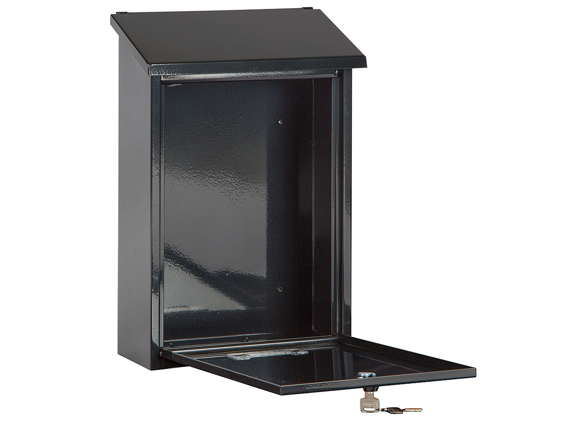 BOITE AUX LETTRES DUBLIN RECTANGULAIRE GRAND MODELE NOIR