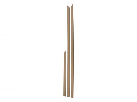 DEURLIJST SET MDF BRUIN 12X70MM 4X220+2X110