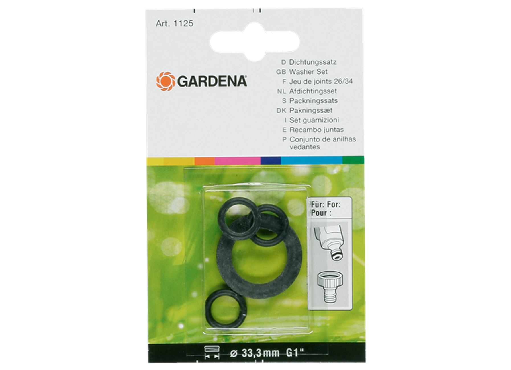 GARDENA SET RUBBERRINGEN