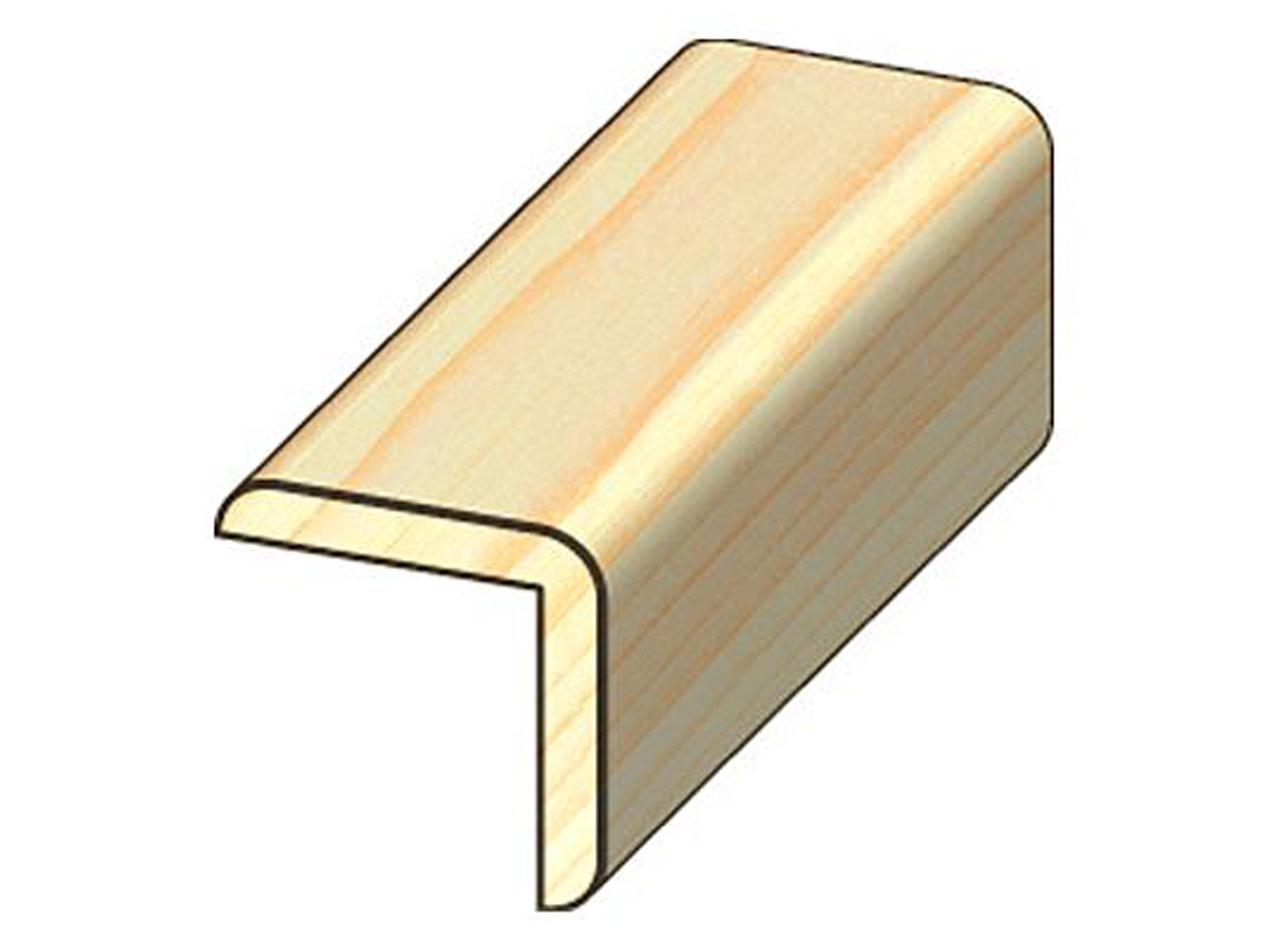 JEWE MOULURE ANGLE SAPIN ROUGE 27X27MM L=240CM