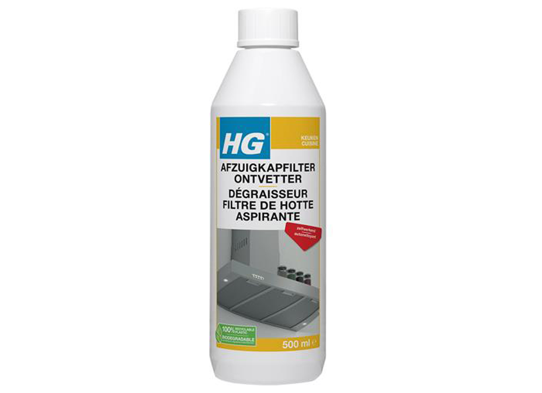 HG AFZUIGKAPFILTER ONTVETTER 500ML